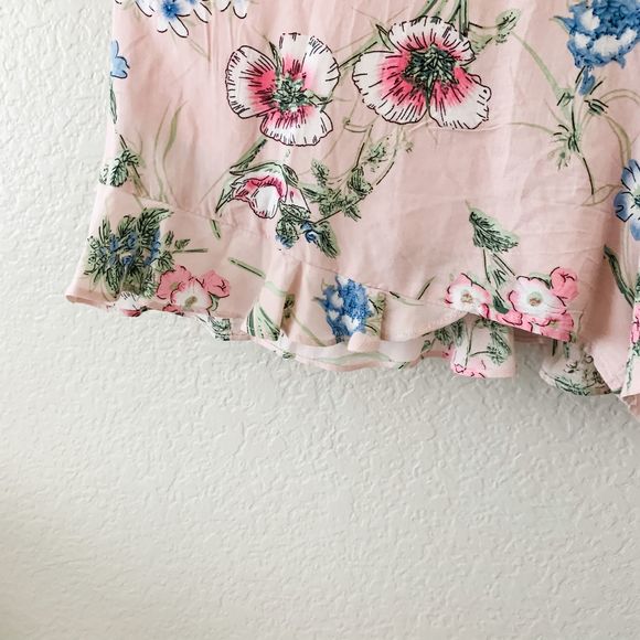 Daisy Shoppe Pink Floral Tank Romper Jumpsuit M - Picture 4 of 6